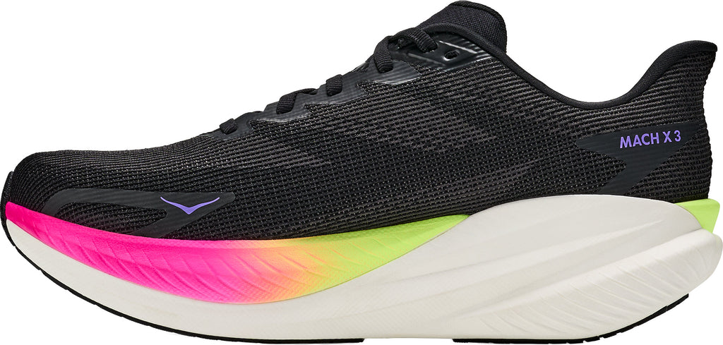Hoka Mach X 3 Men Running Shoes - Black | Running & Training product image 3, provided for visual reference and product