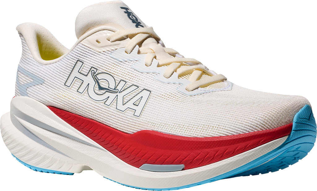 Hoka Mach X 3 Men Running Shoes - White | Running & Training product image 6, provided for visual reference and product