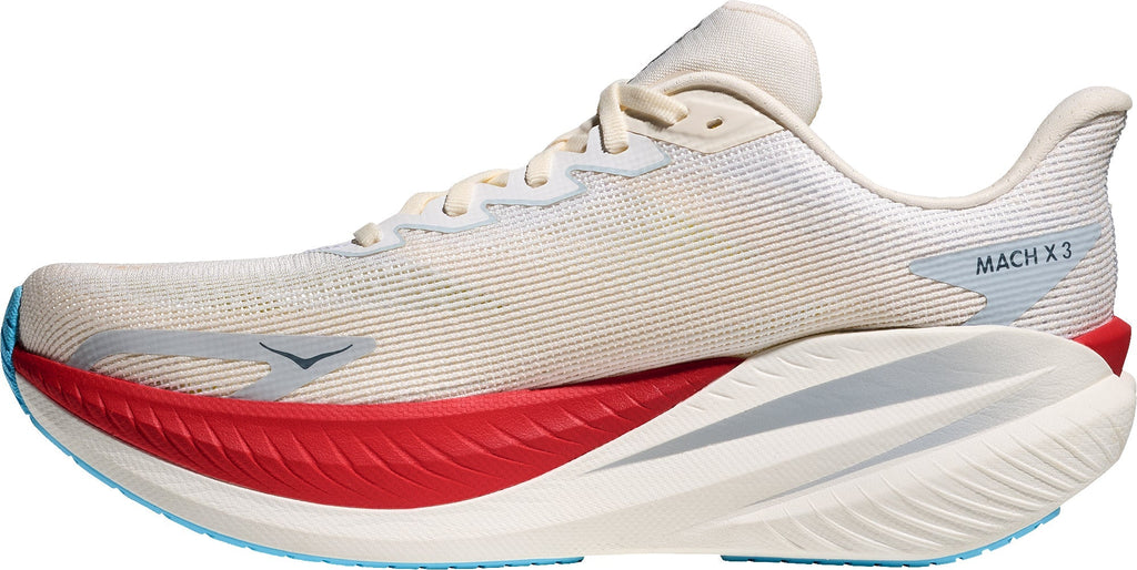 Hoka Mach X 3 Men Running Shoes - White | Running & Training product image 3, provided for visual reference and product