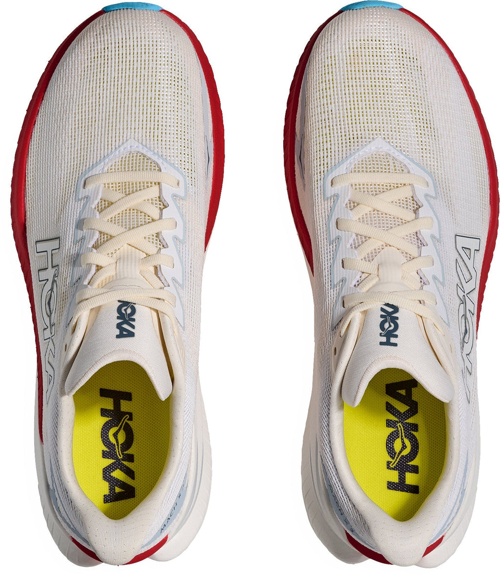 Hoka Mach X 3 Men Running Shoes - White | Running & Training product image 4, provided for visual reference and product