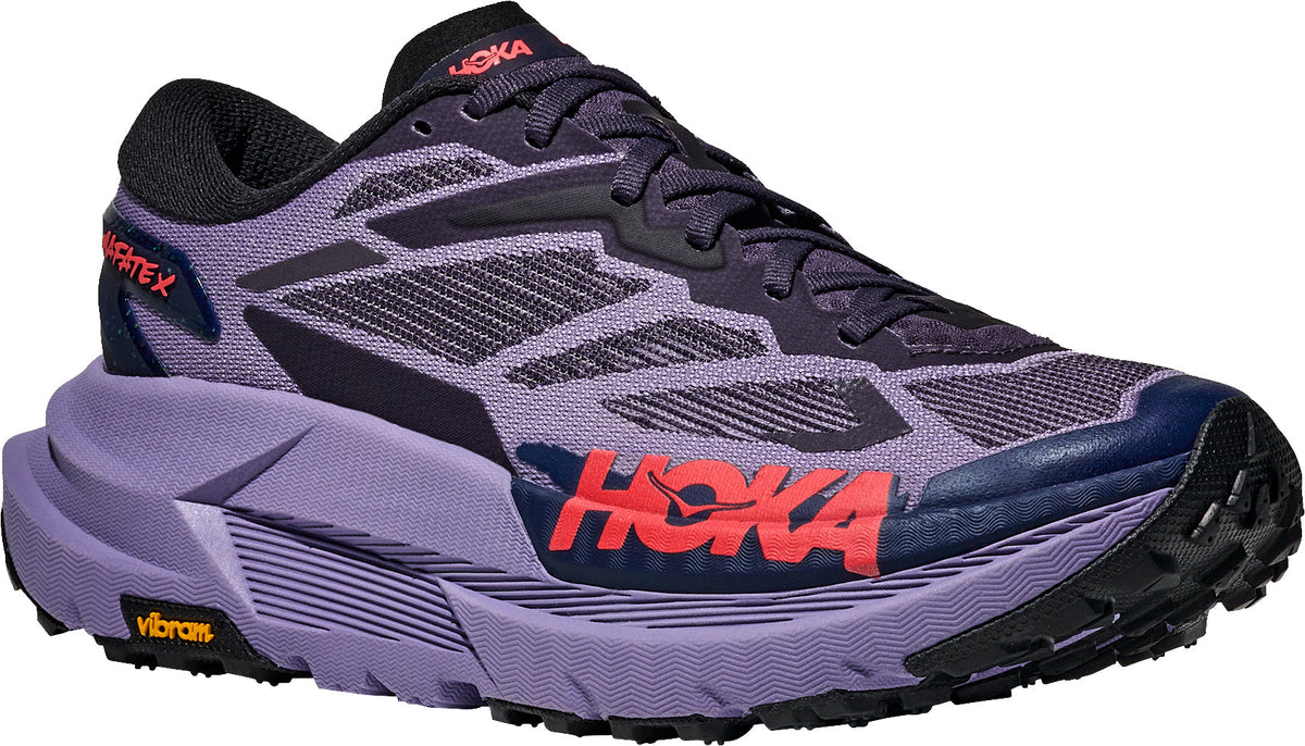 Hoka Mafate X Women Trail Running Shoes - Purple | Trail Running product image 6, provided for visual reference and product