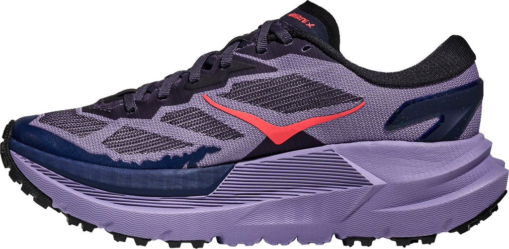 Hoka Mafate X Women Trail Running Shoes - Purple | Trail Running product image 3, provided for visual reference and product