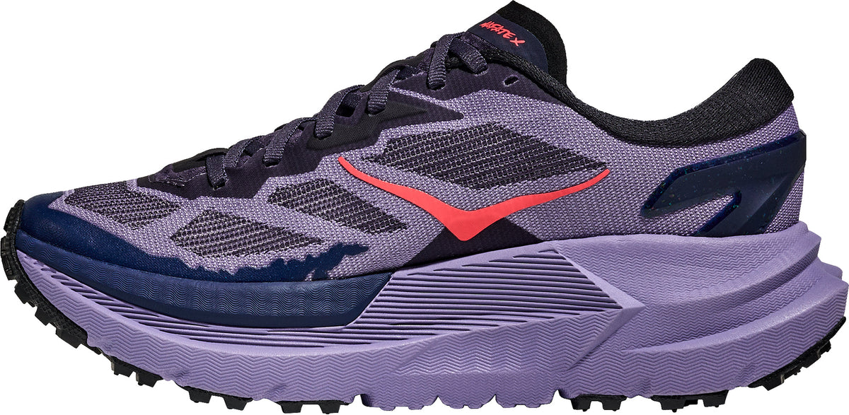 Hoka Mafate X Women Trail Running Shoes - Purple | Trail Running product image 3, provided for visual reference and product