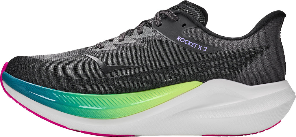 Hoka Rocket X 3 Running Shoes - Black | Running & Training product image 3, provided for visual reference and product detail