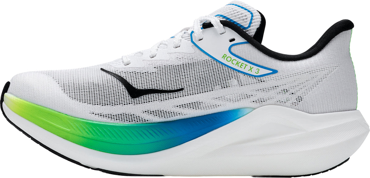 Hoka Rocket X 3 Running Shoes - White | Running & Training product image 3, provided for visual reference and product detail