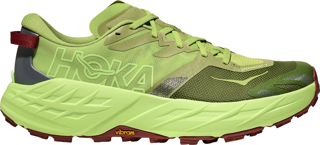 Hoka Speedgoat 7 Men Trail Running Shoes - Green | Trail Running product image 1, provided for visual reference and product