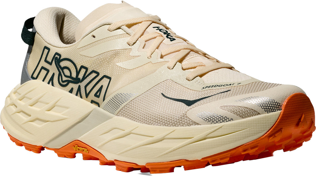 Hoka Speedgoat 7 Men Trail Running Shoes - Beige | Trail Running product image 6, provided for visual reference and product