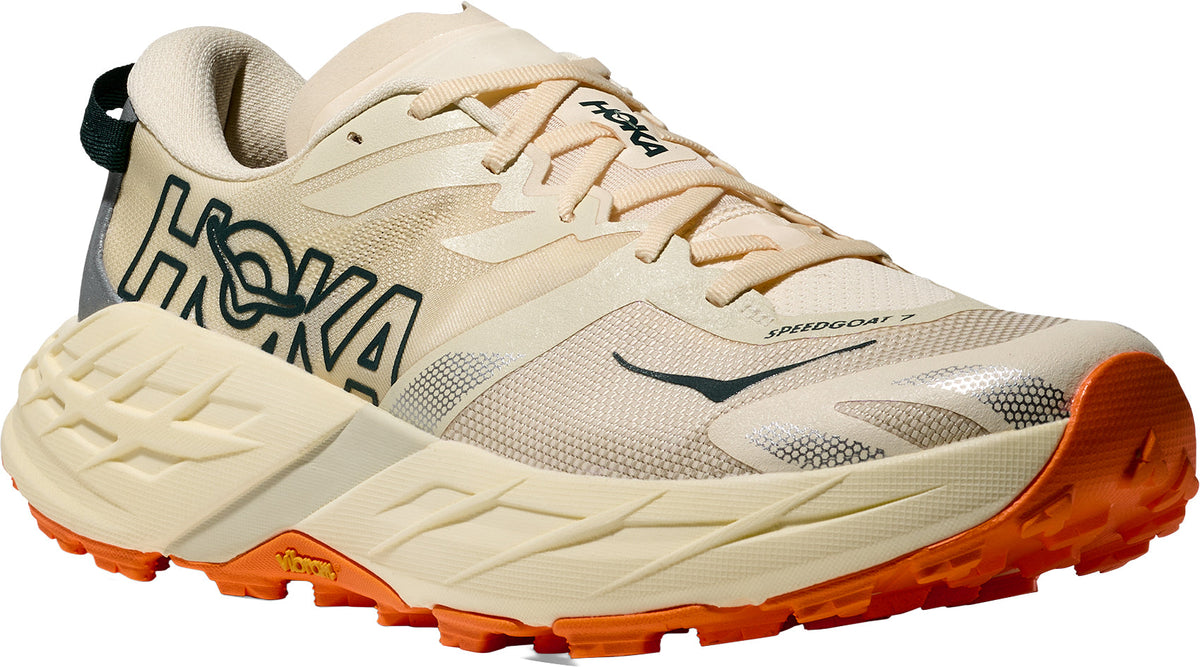 Hoka Speedgoat 7 Men Trail Running Shoes - Beige | Trail Running product image 6, provided for visual reference and product
