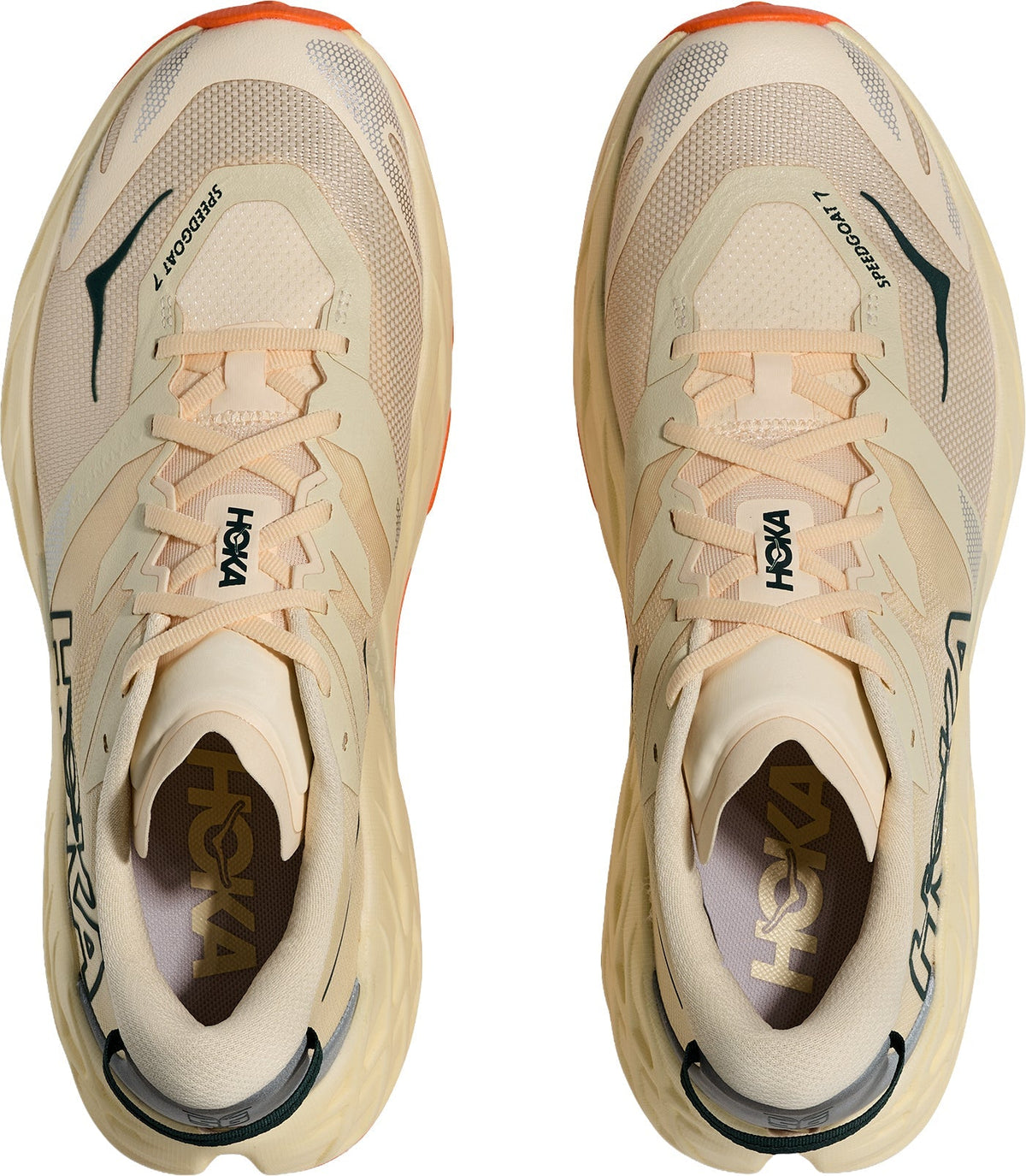 Hoka Speedgoat 7 Men Trail Running Shoes - Beige | Trail Running product image 4, provided for visual reference and product