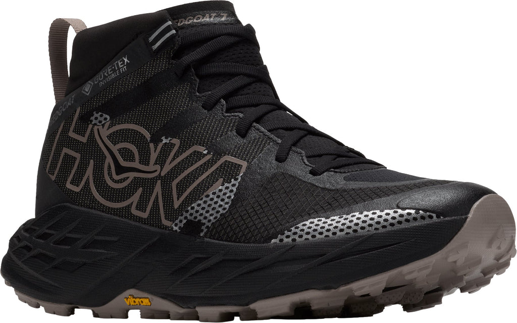 Hoka Speedgoat 7 Hike GORE-TEX Men Walking Boots - Black | Outdoor Performance product image 6, provided for visual