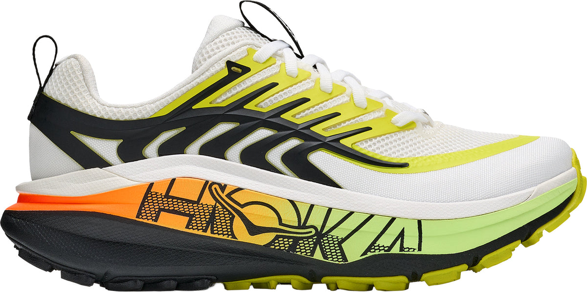 Hoka Stinson 8 Men Trail Running Shoes - White | Trail Running product image 1, provided for visual reference and product