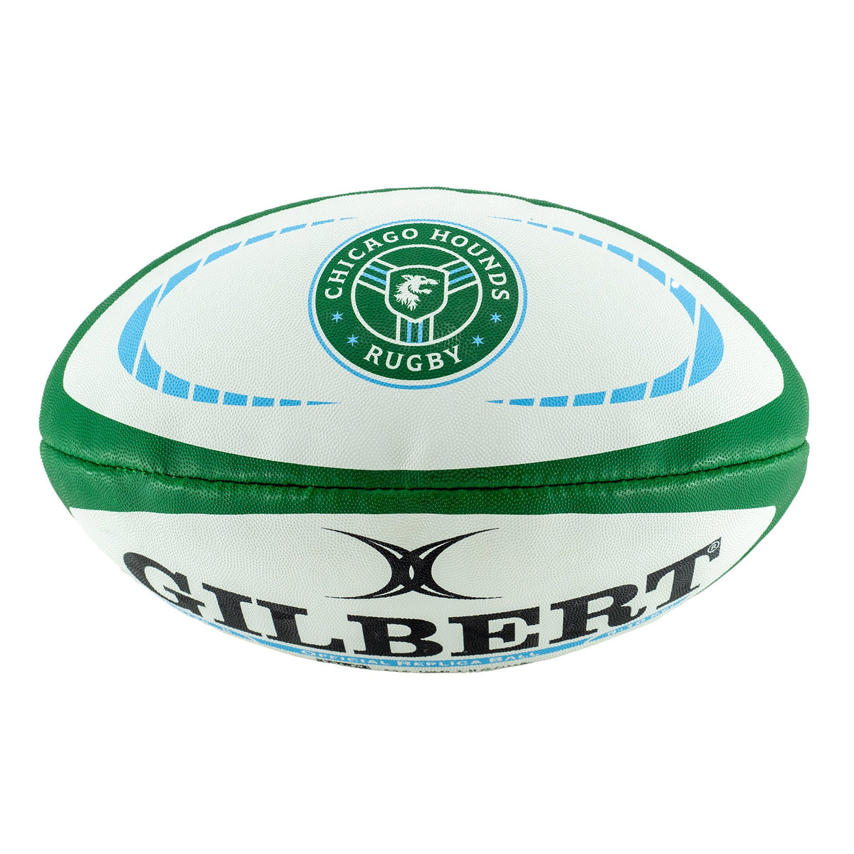 Chicago Hounds Gilbert Official Replica Rugby Ball Size 5 product image 2, provided for visual reference and product detail