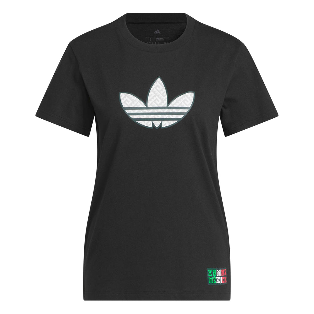 Adidas Women Mexico World Cup Away Graphic T-Shirt-Black product image 1, provided for visual reference and product detail