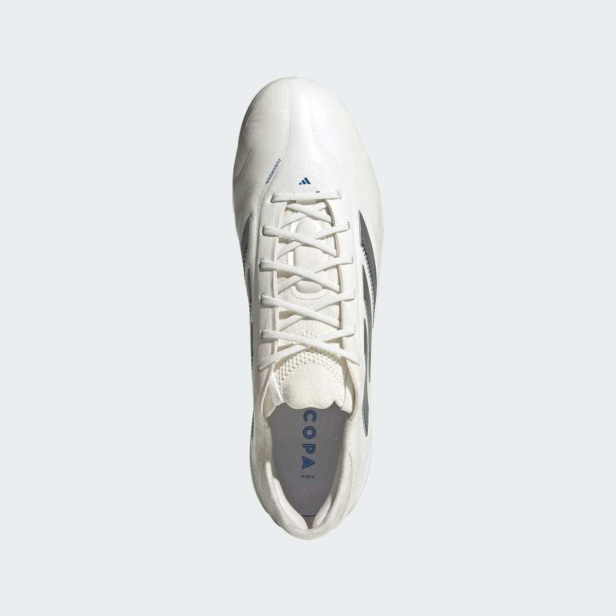 Adidas Copa Pure III Elite FG-White/Silver/Royal Blue product image 3, provided for visual reference and product detail