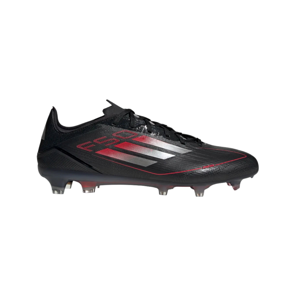Adidas F50 Pro FG/MG-Black/Lucid Red product image 1, provided for visual reference and product detail review