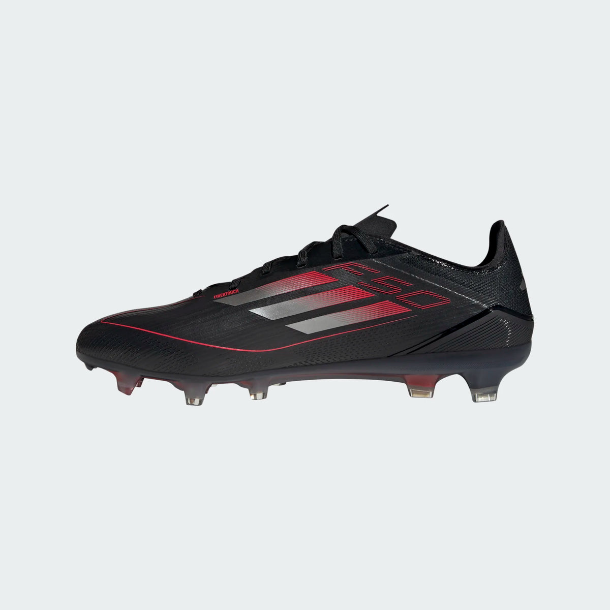 Adidas F50 Pro FG/MG-Black/Lucid Red product image 2, provided for visual reference and product detail review