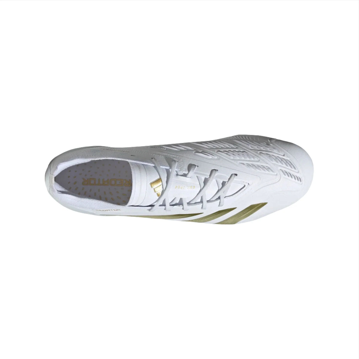 Adidas Predator Low Elite FG - White/Gold/White product image 4, provided for visual reference and product detail review