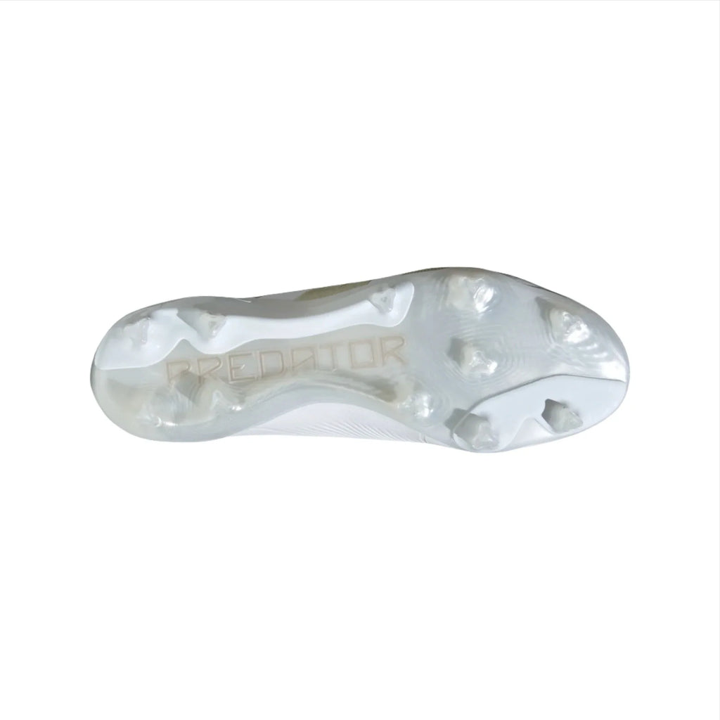 Adidas Predator Low Elite FG - White/Gold/White product image 3, provided for visual reference and product detail review