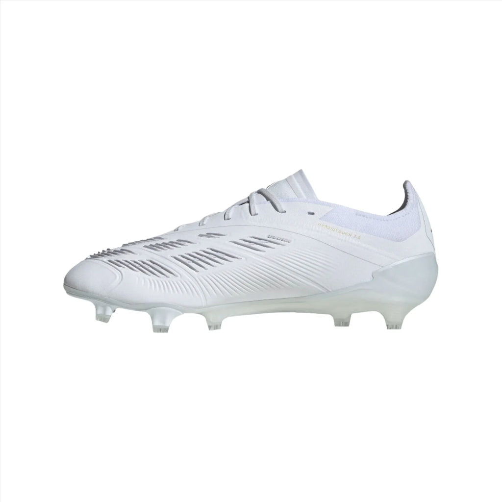 Adidas Predator Low Elite FG - White/Gold/White product image 2, provided for visual reference and product detail review