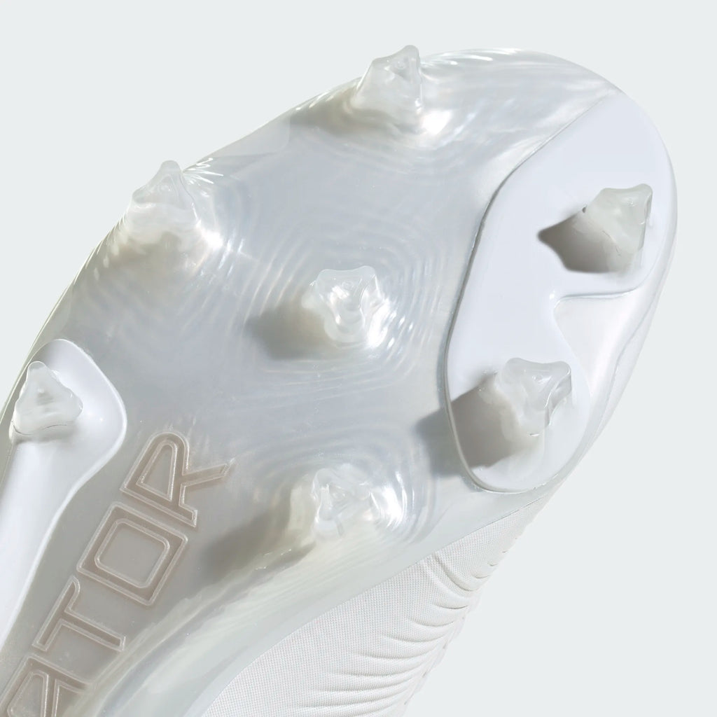 Adidas Predator Low Elite FG - White/Gold/White product image 5, provided for visual reference and product detail review