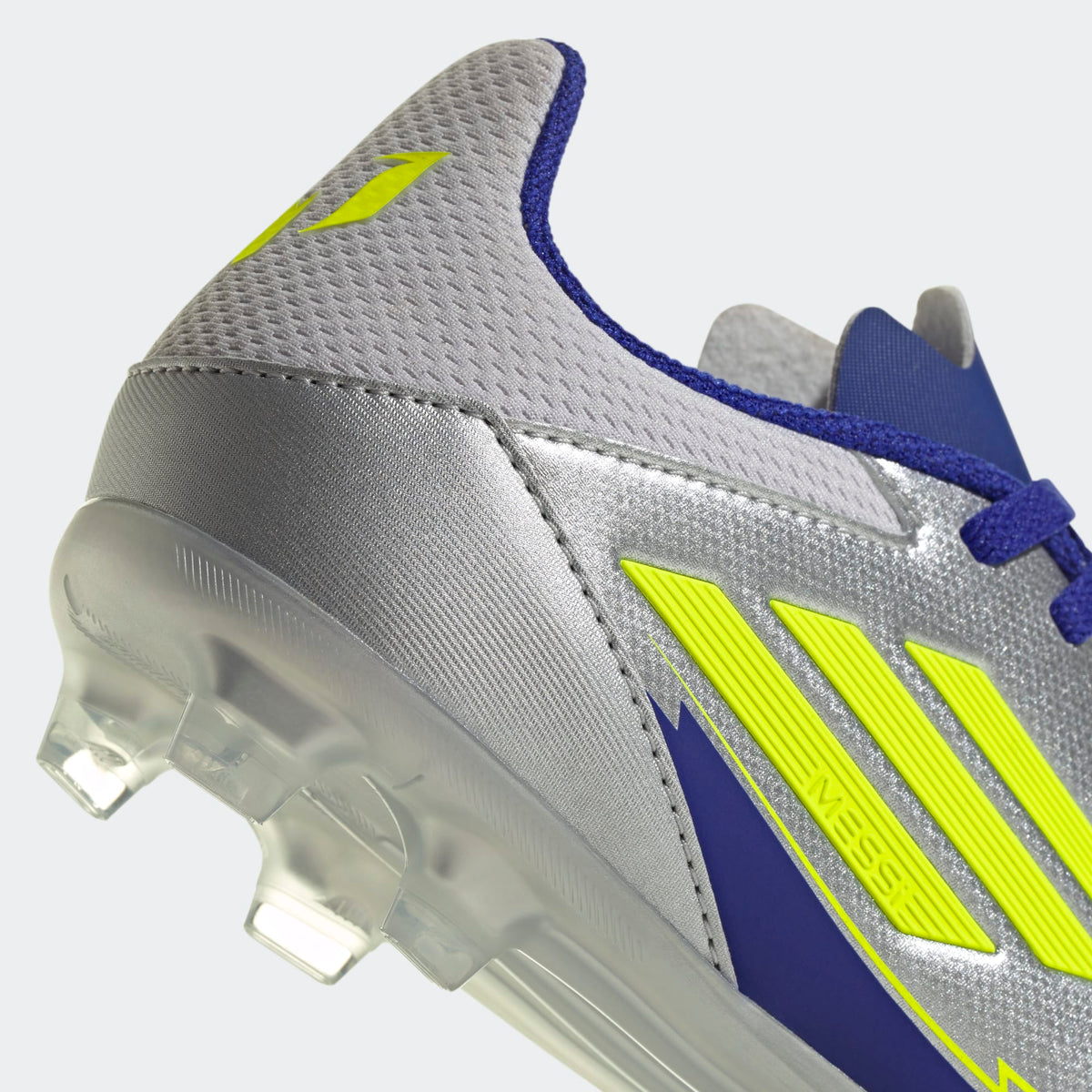 Adidas JR Messi F50 League FG/MG -Silver/Yellow/Blue product image 7, provided for visual reference and product detail review