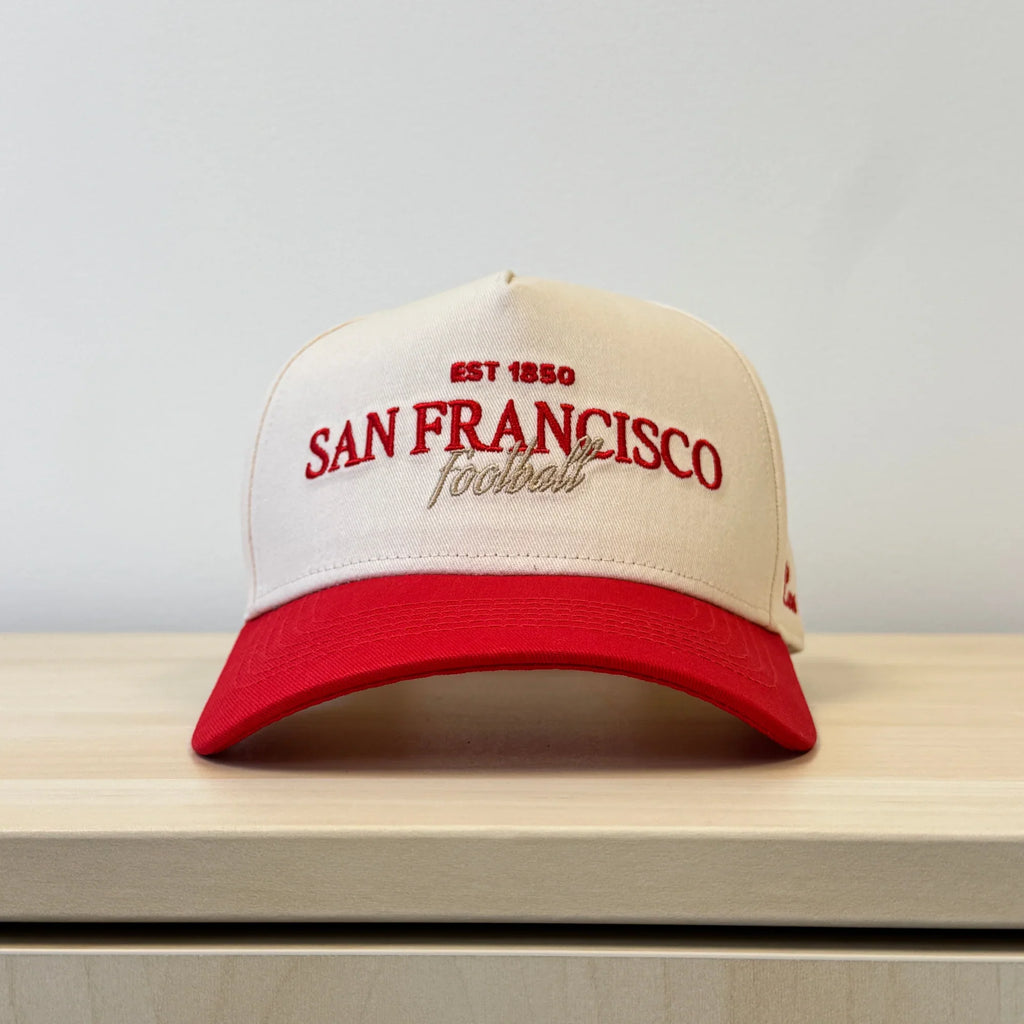 Laces San Francisco Football Adjustable Hat product image 1, provided for visual reference and product detail review