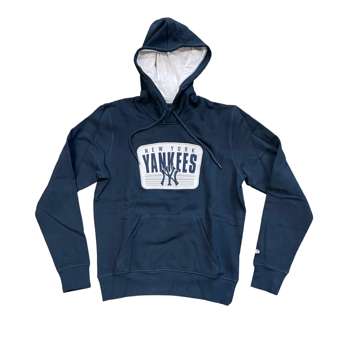 New Era Men New York Yankees Pullover Hoodie-Navy product image 1, provided for visual reference and product detail review