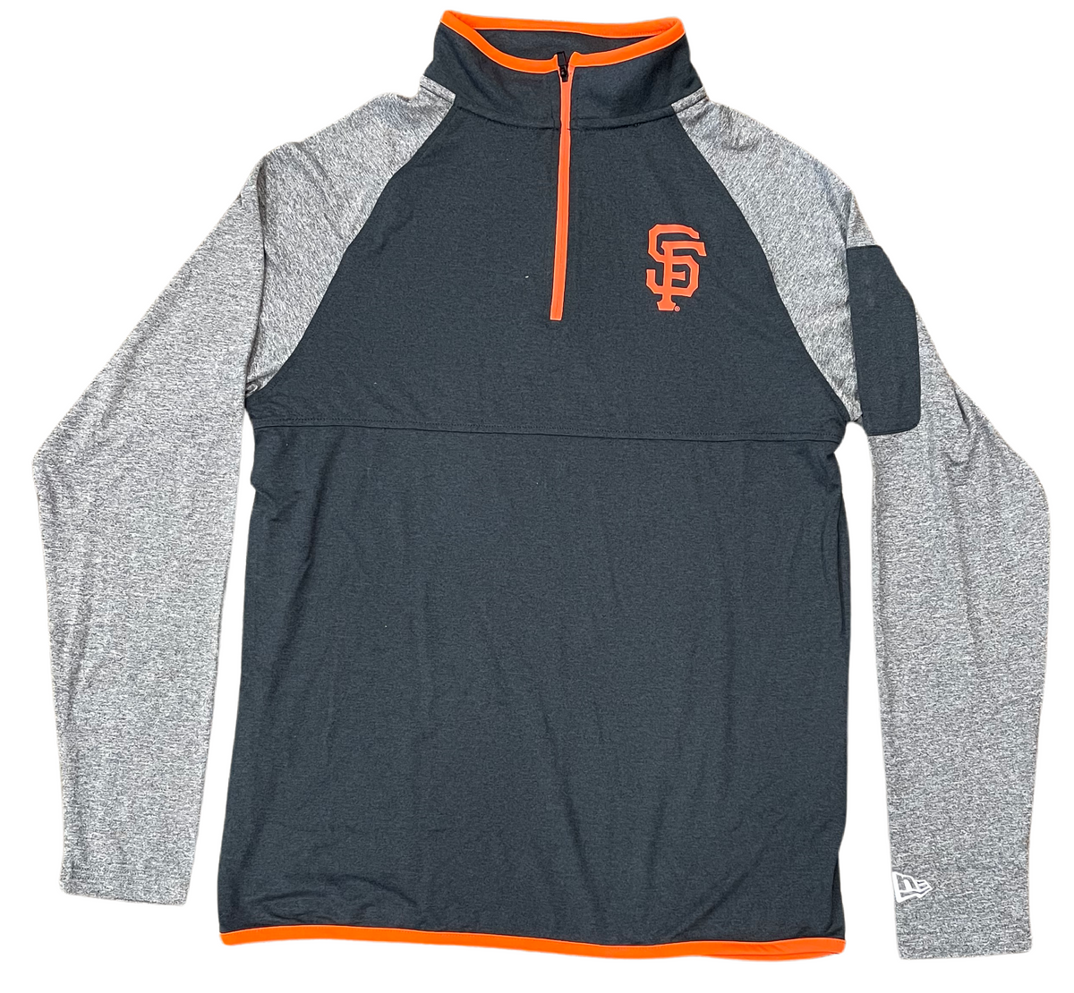 New Era Men San Francisco Giants Quarter-Zip Training Hoodie product image 1, provided for visual reference and product