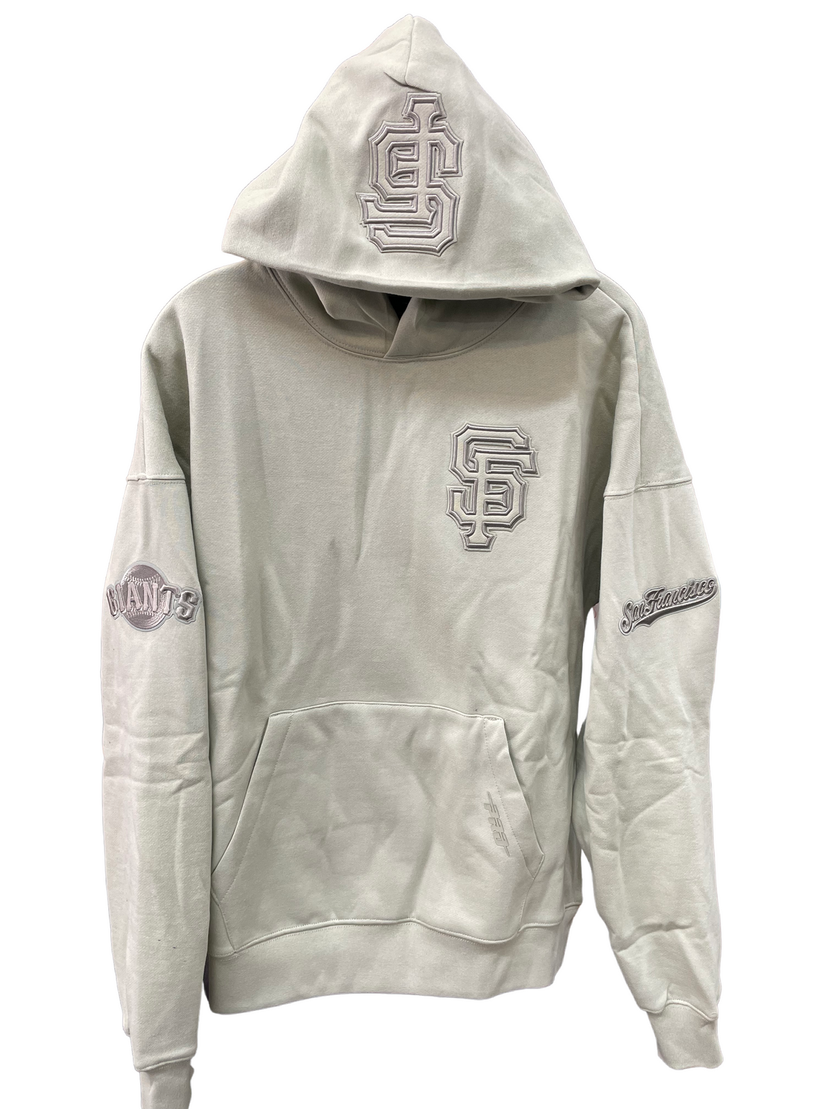Pro Standard San Francisco Giants Neutral Drop Hoodie-Moss product image 1, provided for visual reference and product detail