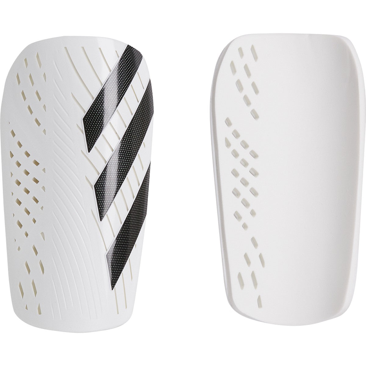 Adidas Tiro Club Shinguard-White/Black product image 1, provided for visual reference and product detail review