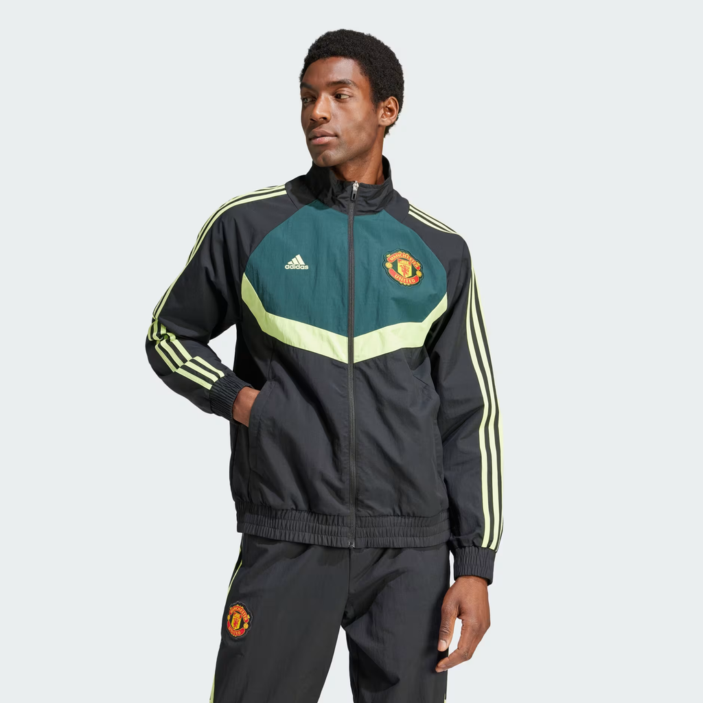 Adidas Manchester United Woven Track Top Jacket product image 3, provided for visual reference and product detail review