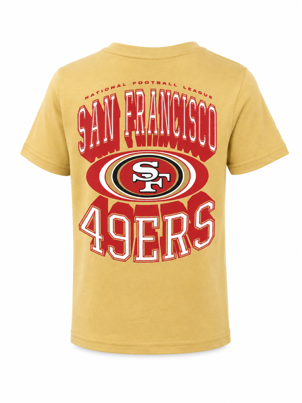 San Francisco 49ers Preschool Winning Mentality T-Shirt-GOLD product image 2, provided for visual reference and product