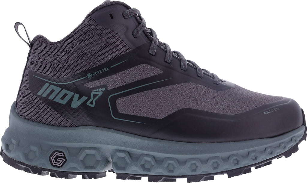 Inov8 RocFly G 390 GORE-TEX Women Walking Boots - Grey | Outdoor Performance product image 1, provided for visual reference