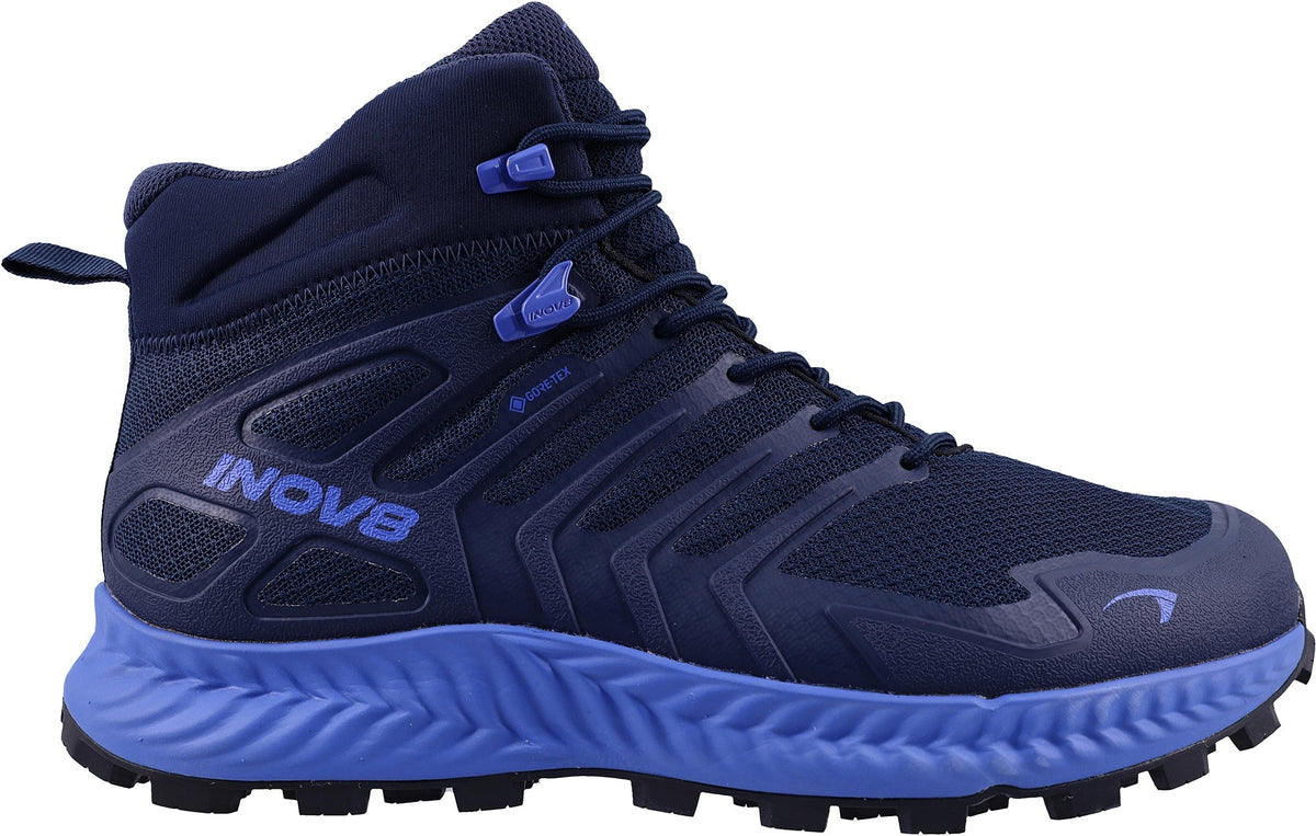 Inov8 Roclite Mid GORE-TEX WIDE FIT Women Walking Boots - Blue | Outdoor Performance product image 1, provided for visual