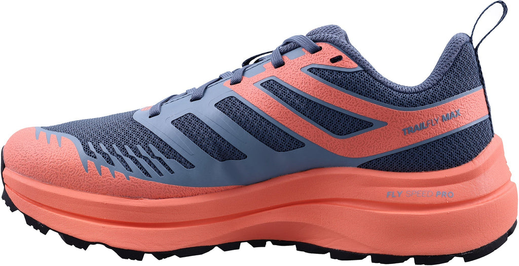 Inov8 TrailFly Max WIDE FIT Women Trail Running Shoes - Blue | Trail Running product image 3, provided for visual reference