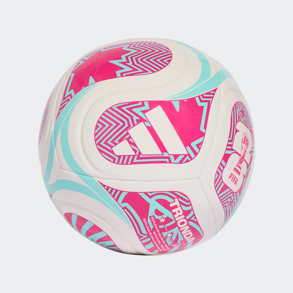 Adidas FIFA World Cup 26 Trionda Club Ball-WHITE/FLAAQU/SHOPNK product image 2, provided for visual reference and product