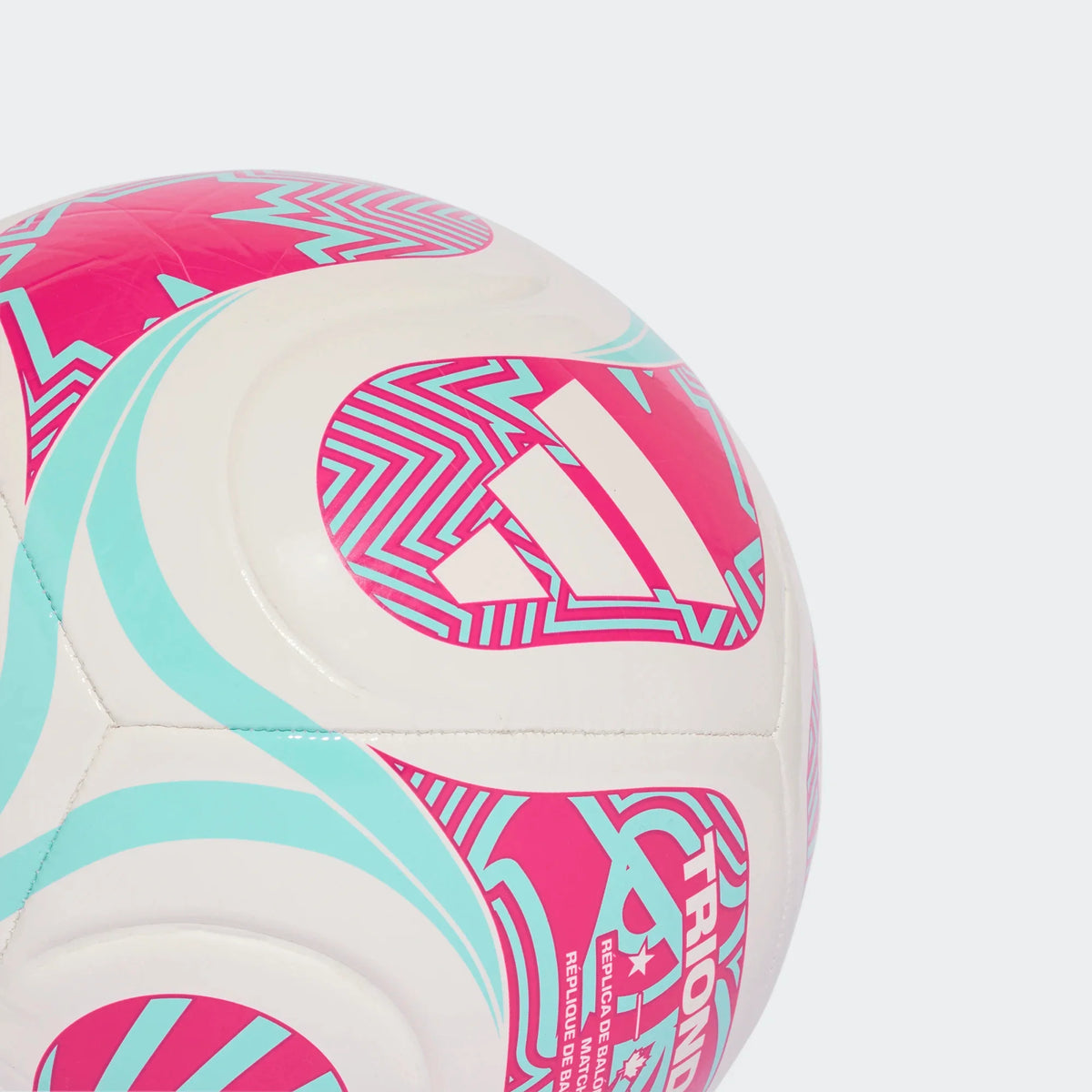 Adidas FIFA World Cup 26 Trionda Club Ball-WHITE/FLAAQU/SHOPNK product image 3, provided for visual reference and product