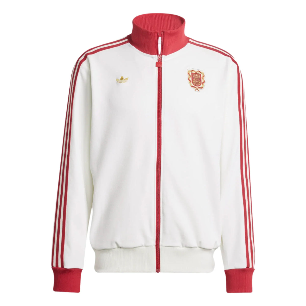 Adidas FC Bayern 125th Anniversary Tracksuit Jacket product image 1, provided for visual reference and product detail review