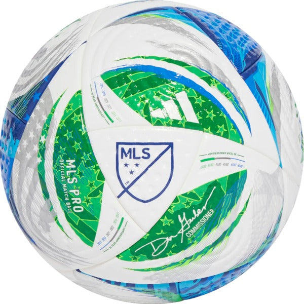 Adidas MLS Pro Ball - White/Green/Globe product image 2, provided for visual reference and product detail review