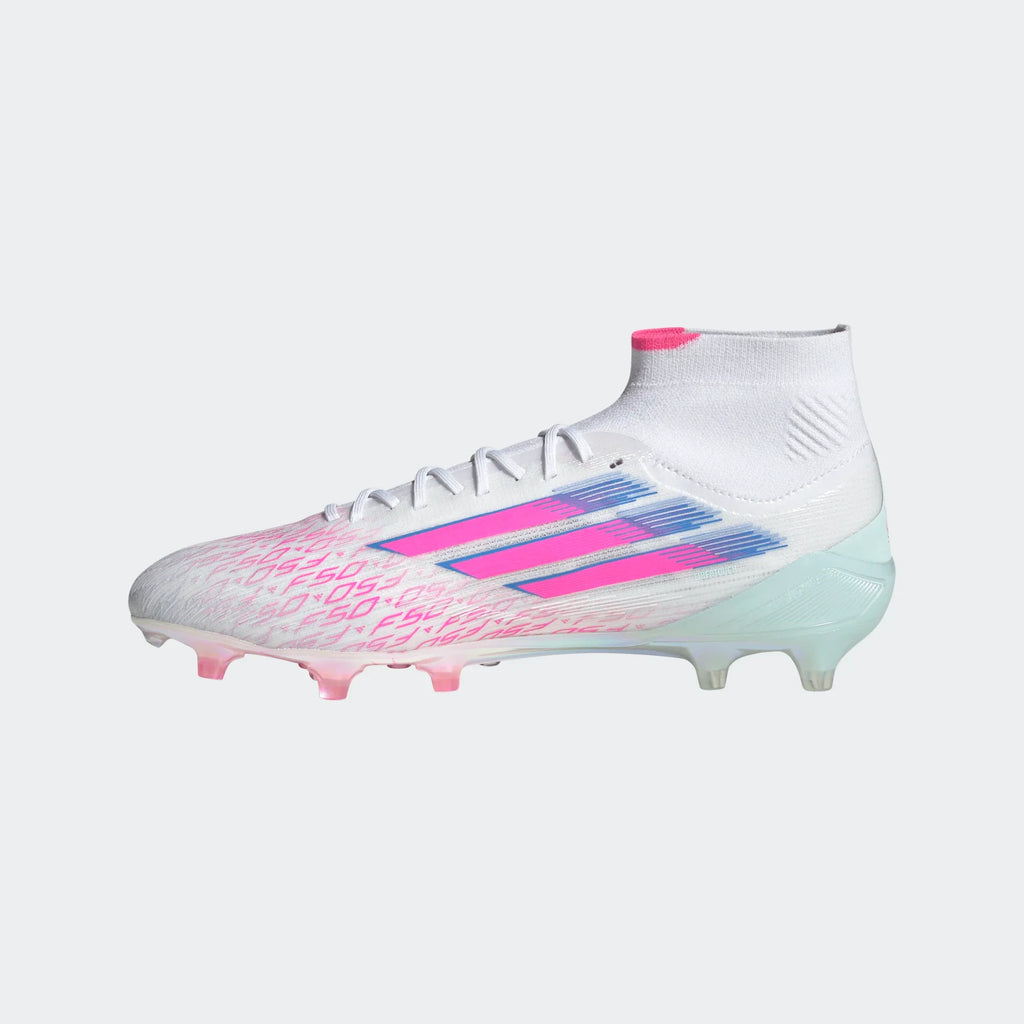 Adidas Women F50 SPARKFUSION Elite FG/AG-FTWWHT/LUCPNK/FTWWHT product image 2, provided for visual reference and product
