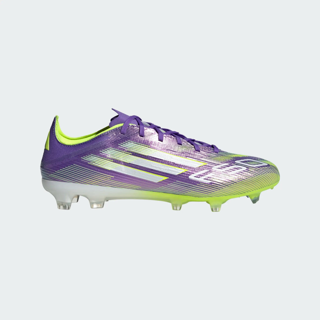 Adidas F50 Pro FG/MG- PURRUS/FTWWHT/LUCLEM product image 1, provided for visual reference and product detail review