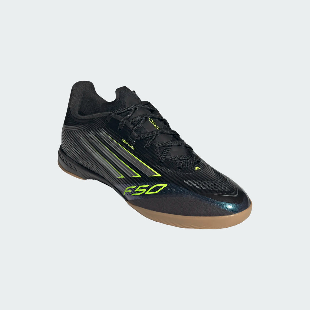 Adidas F50 League IC-BLACK/IRONMT/LUCLEM product image 3, provided for visual reference and product detail review