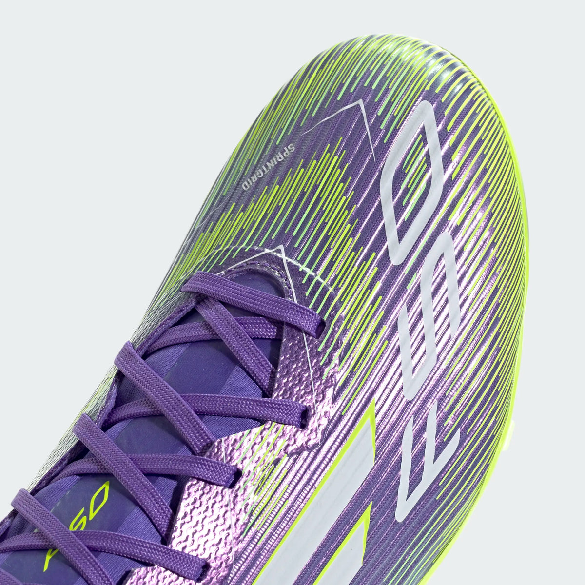 Adidas F50 League FG/MG- PURRUS/FTWWHT/LUCLEM product image 4, provided for visual reference and product detail review