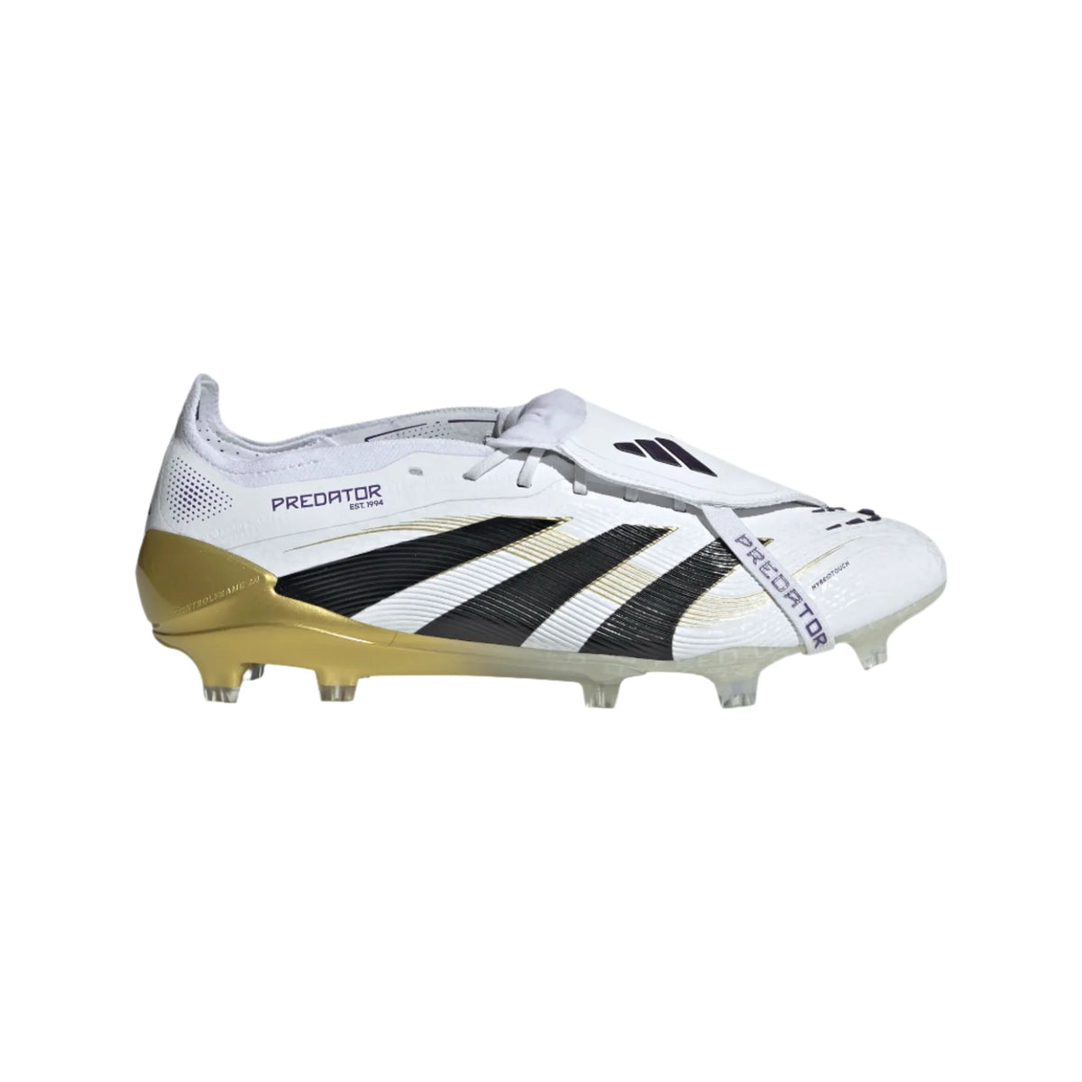 Adidas Predator Elite FG-Cloud White / Core Black / Gold Metallic product image 1, provided for visual reference and product
