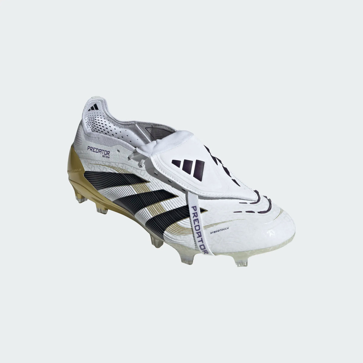 Adidas Predator Elite FG-Cloud White / Core Black / Gold Metallic product image 5, provided for visual reference and product