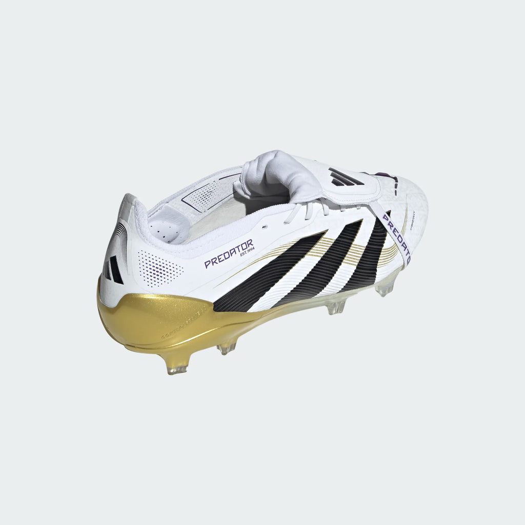 Adidas Predator Elite FG-Cloud White / Core Black / Gold Metallic product image 6, provided for visual reference and product