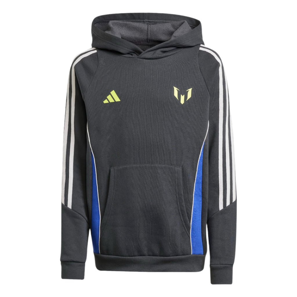 Adidas Youth Messi Hoodie-Carbon product image 1, provided for visual reference and product detail review