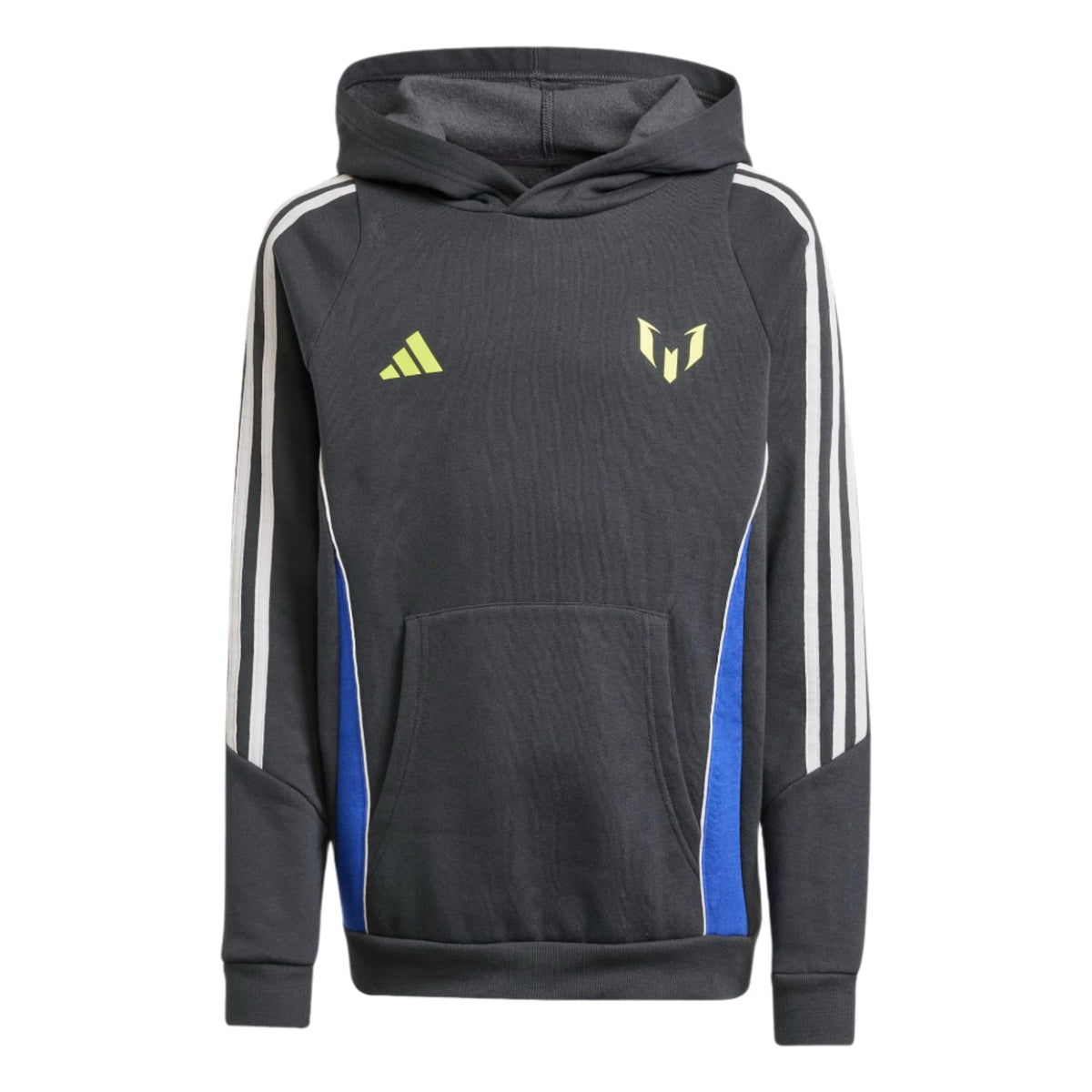 Adidas Youth Messi Hoodie-Carbon product image 1, provided for visual reference and product detail review