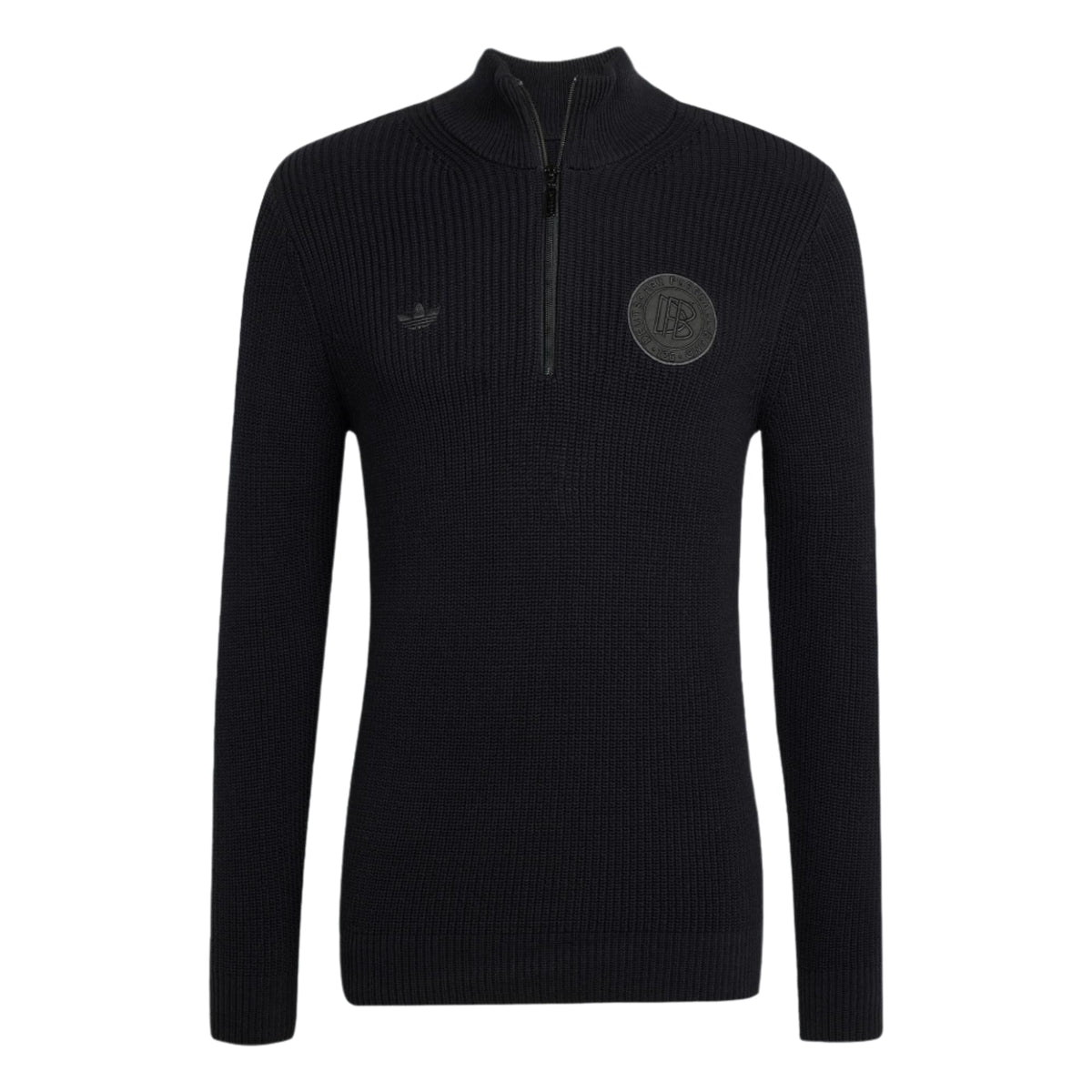 Adidas Germany 1/4 ZiP Sweater Black product image 1, provided for visual reference and product detail review