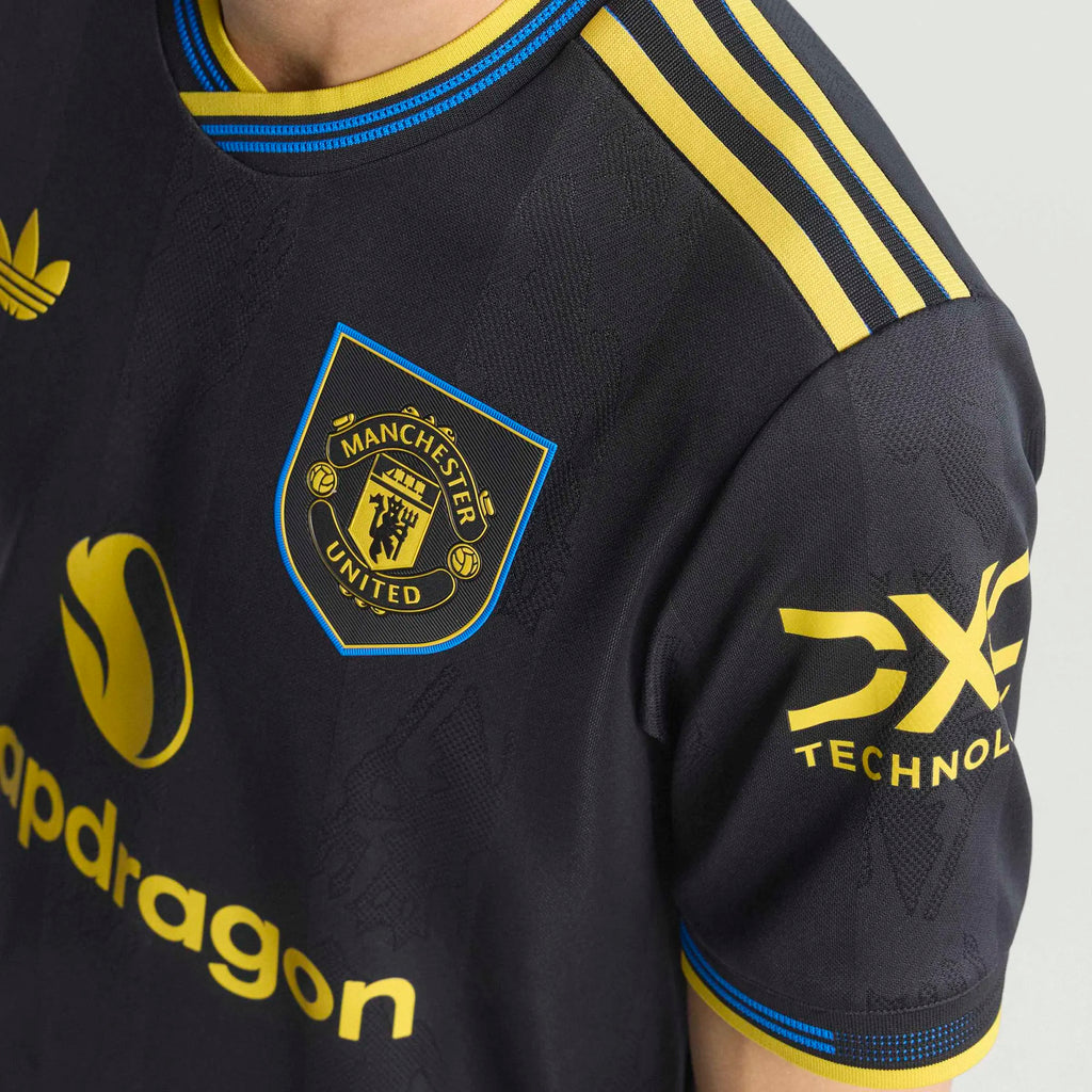 Adidas Manchester United 3rd Authentic Player Jersey 25/26 product image 3, provided for visual reference and product detail